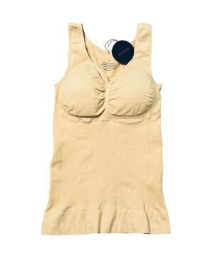 Woman Ocean Instashaper Shapewear Tan Beige Cami Size L Padded Bra NWT